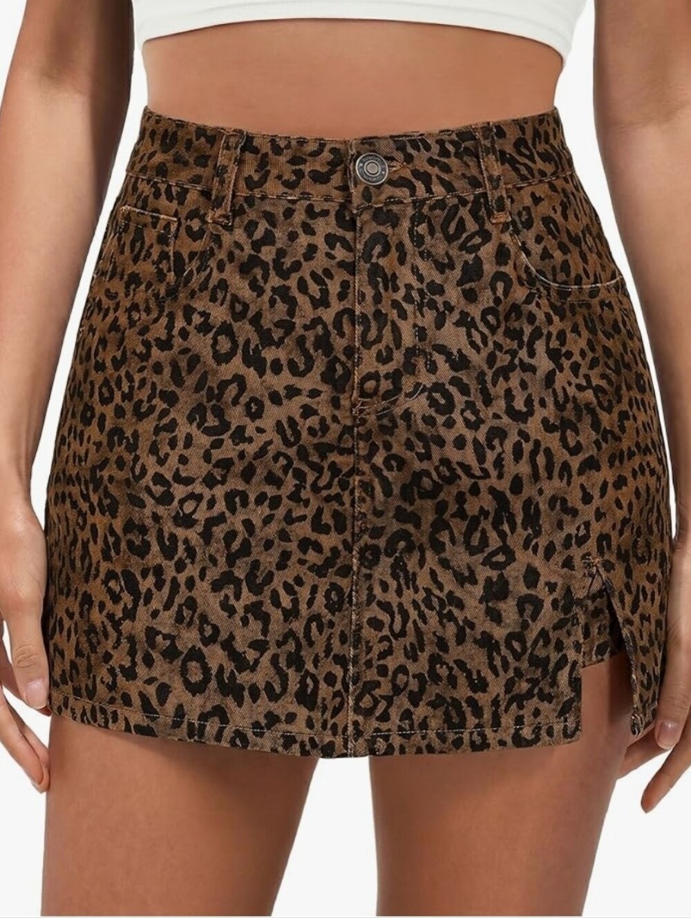 Leopard Print Skort/Shorts/Skirt Medium 6/8/10